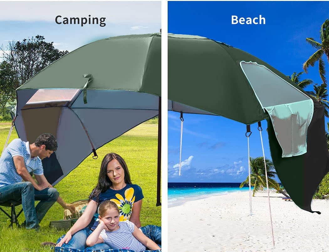 Beach Umbrella Outdoor Umbrellas Garden Sun Shade Shelter Patio 2.13M
