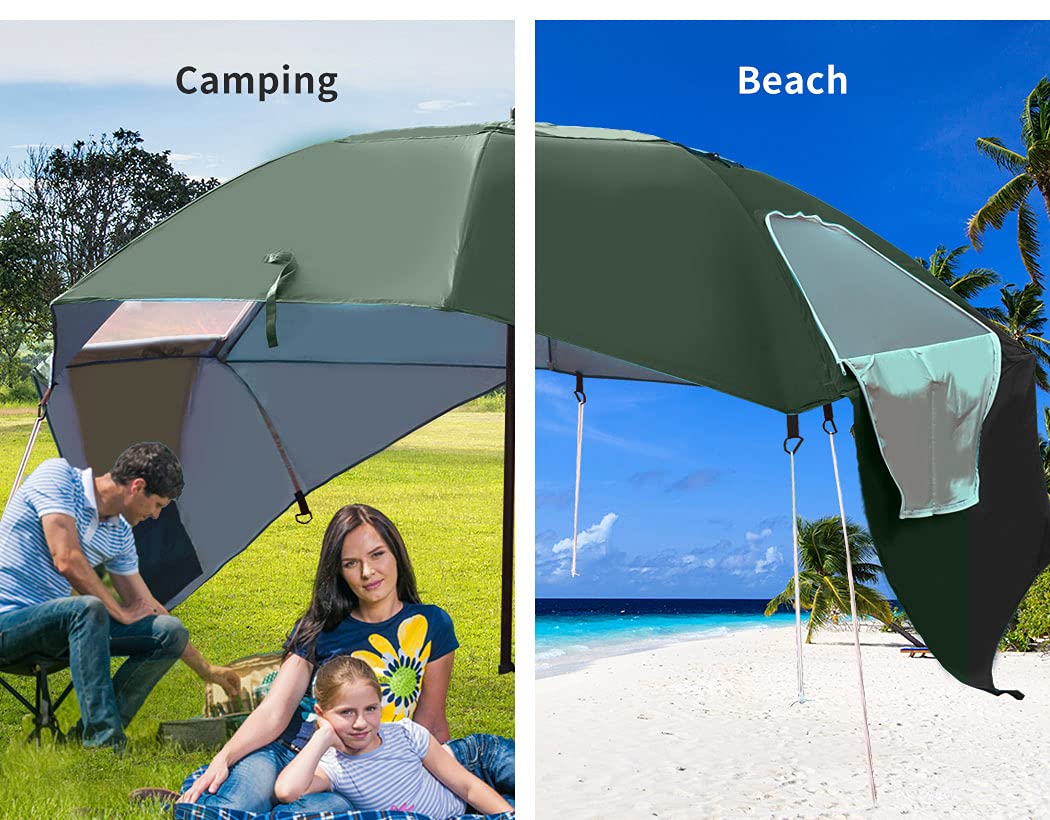 Beach Umbrella Outdoor Umbrellas Garden Sun Shade Shelter Patio 2.13M