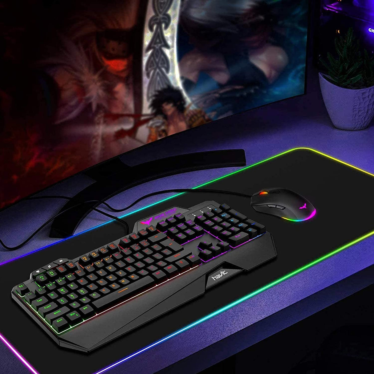 Rainbow Gaming Keyboard+Mouse