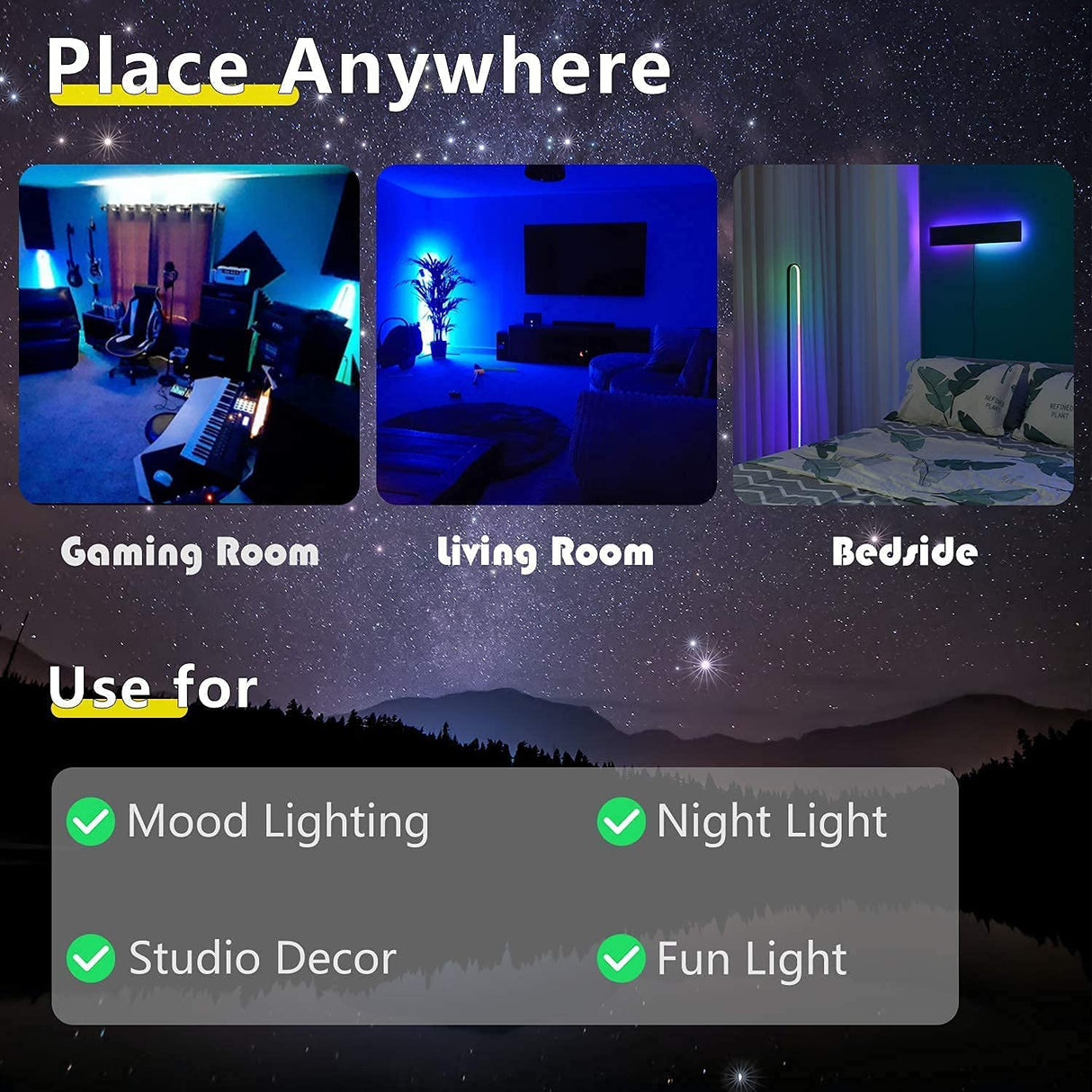 RGB Corner Floor Lamp