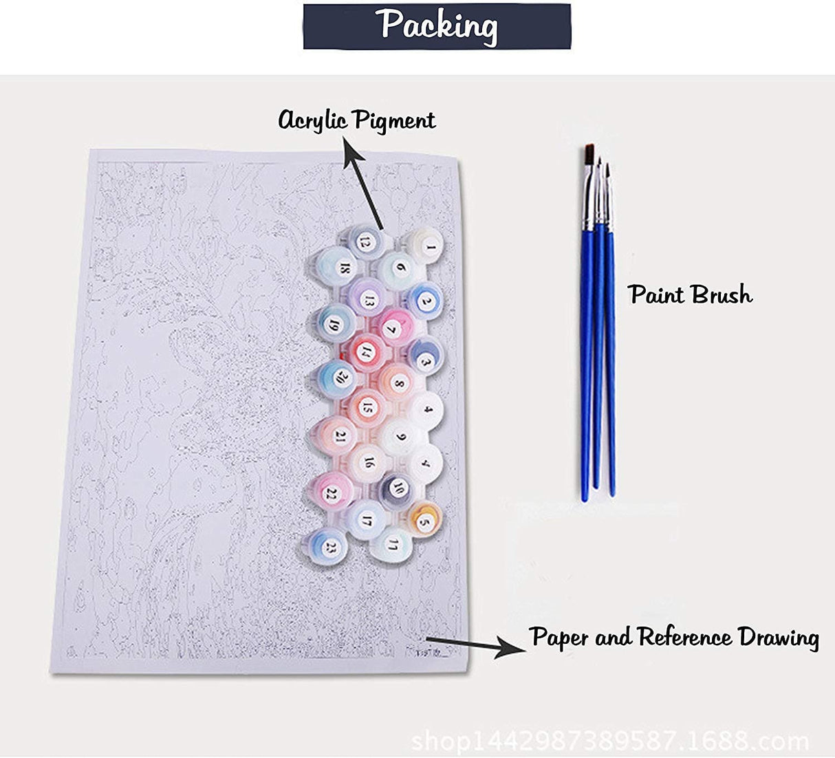 DIY Digital Canvas Oil Painting Kit