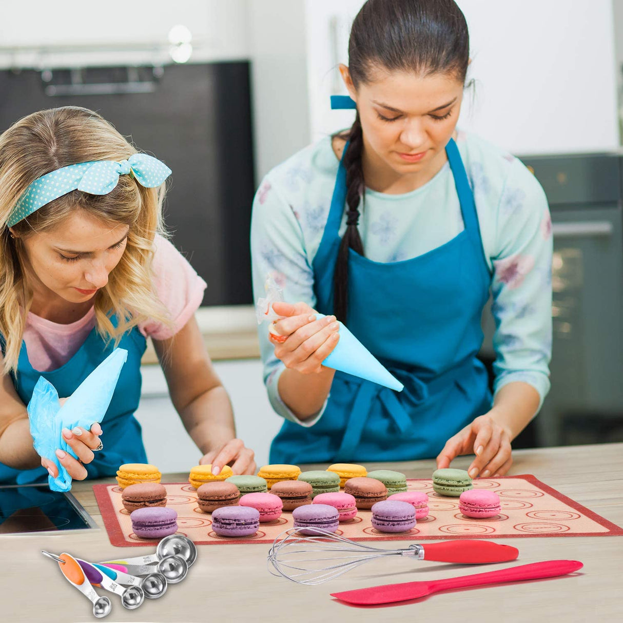 Silicone Baking Mat Macaron Mat Kit (16pcs Set)
