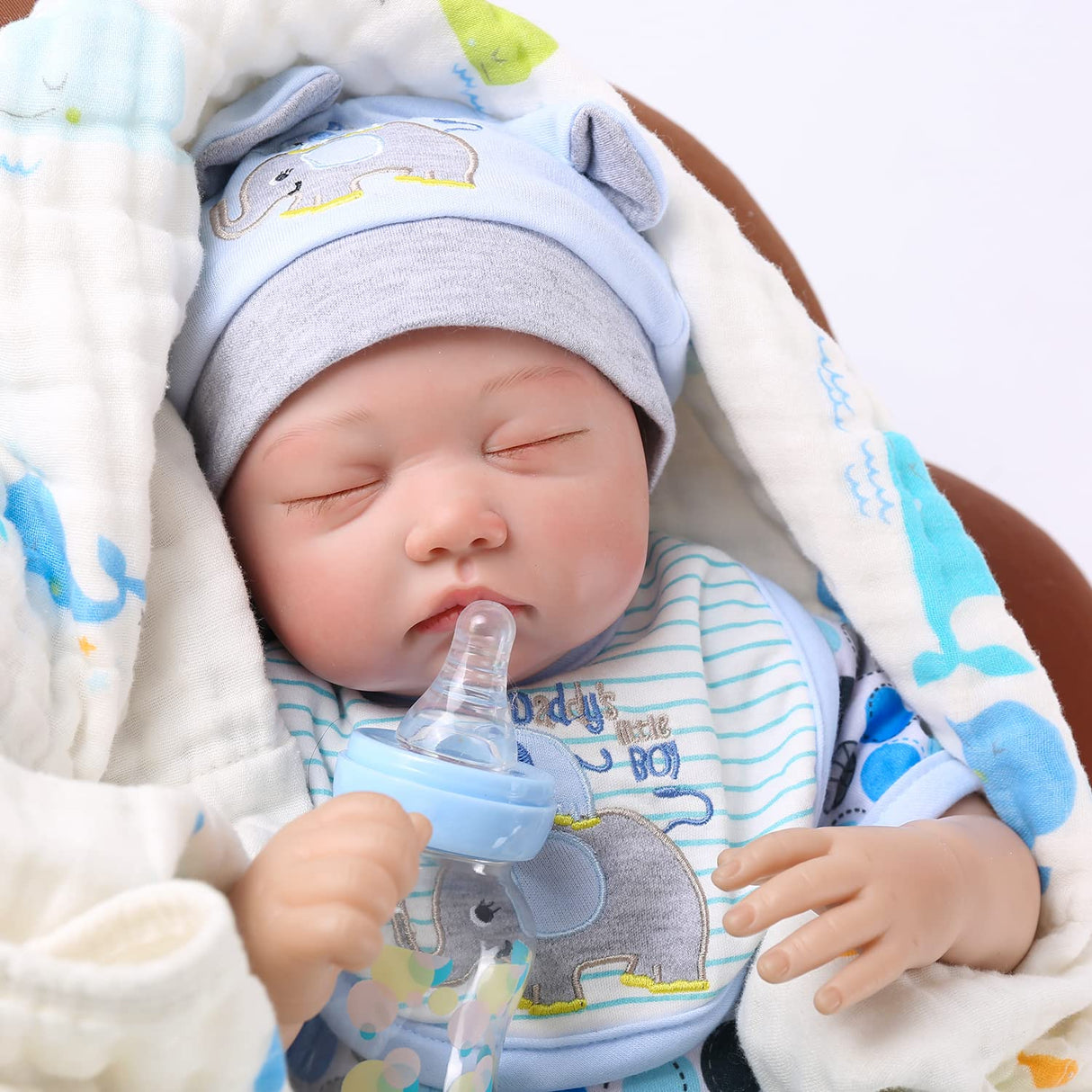 Sleeping Reborn Baby Doll, 22 Inch Lifelike Baby Doll Boy