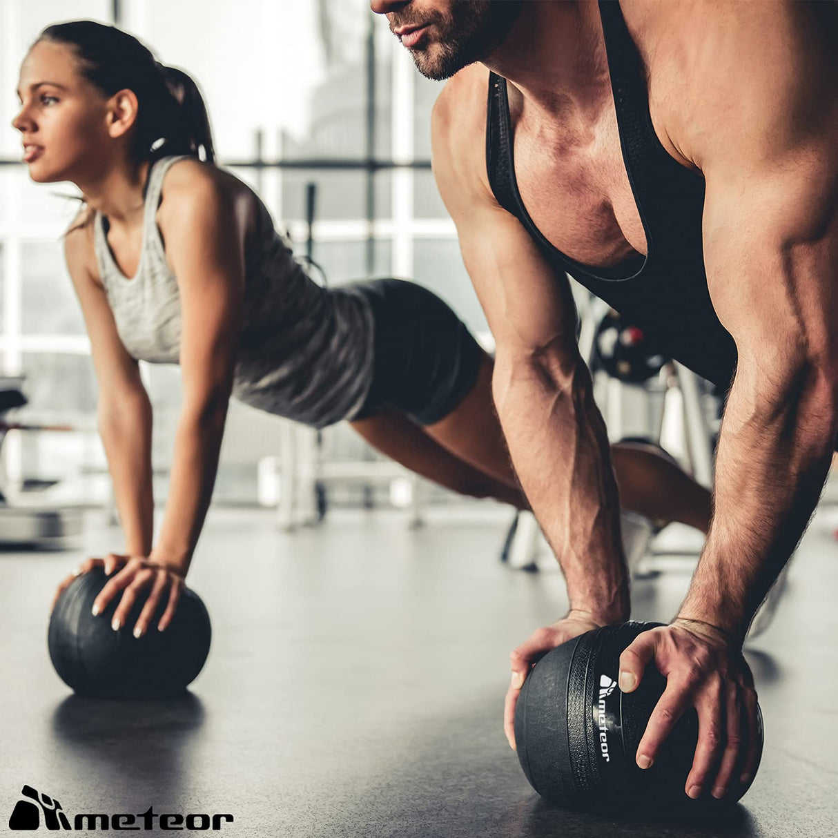 Meteor Dead Bounce Slam Ball with Thick Sheel for Explosive Strength, Crossfit Training, Muscle Growth, Workout, Resistance, Endurance, Agility, Gym, Home, Exercise