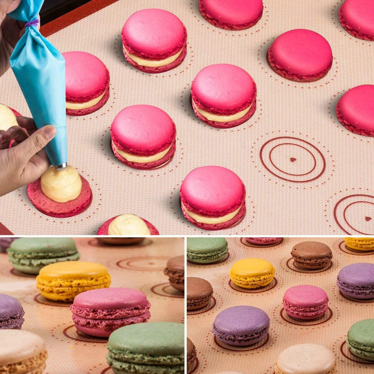 Silicone Baking Mat Macaron Mat Kit (16pcs Set)