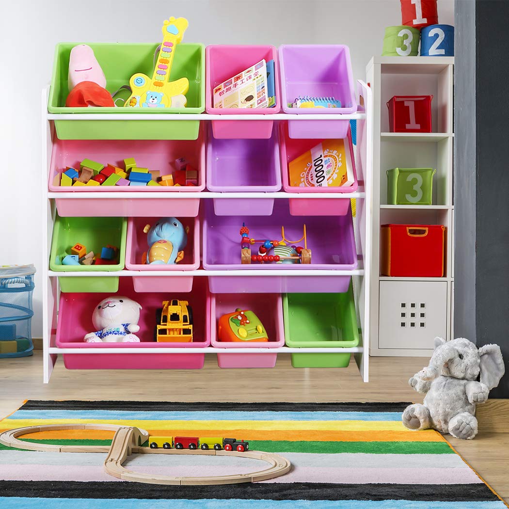 Kids Toy Box Bookshelf Organiser