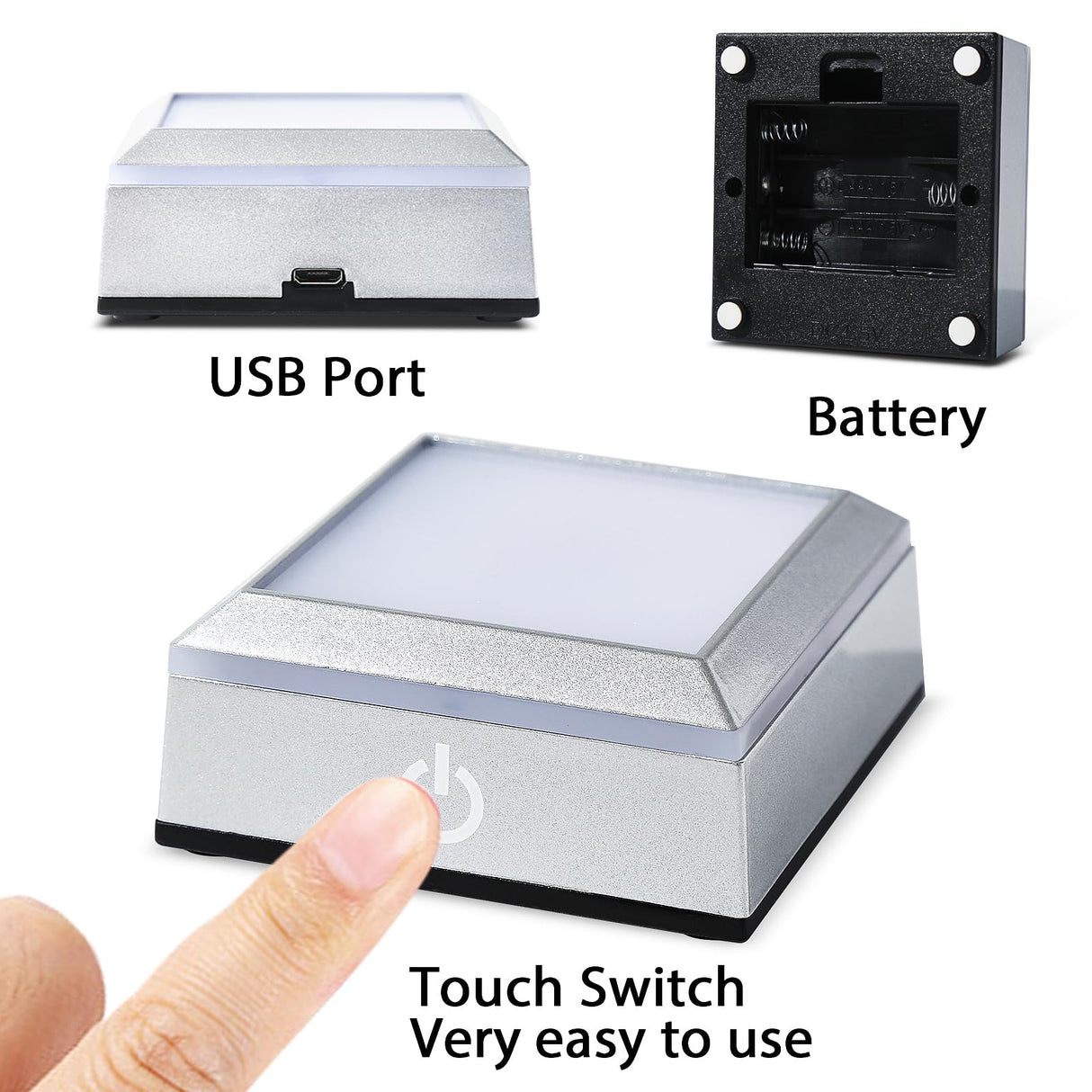 3D Rose Crystal Multicolor Nightlight - I Love You Decolamp - Perfect Valentines Day Gift Ideas for Her My Girlfriend Wife Mom - Unique Anniversary Birthday Presents