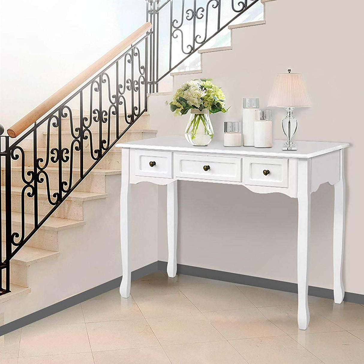 Artiss Console Table Wooden French Provincial Hallway