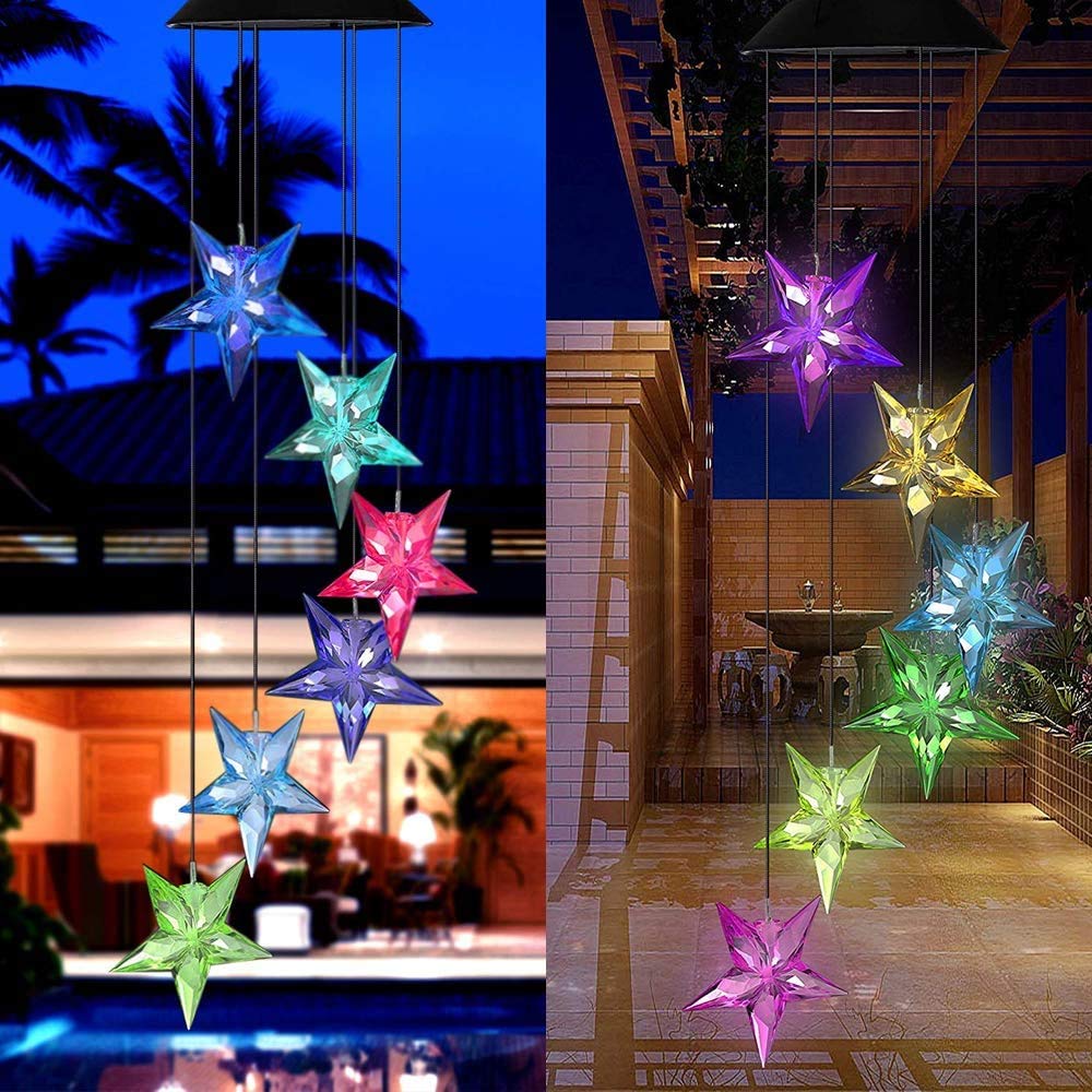 Colour Changing Solar Power Wind Chime