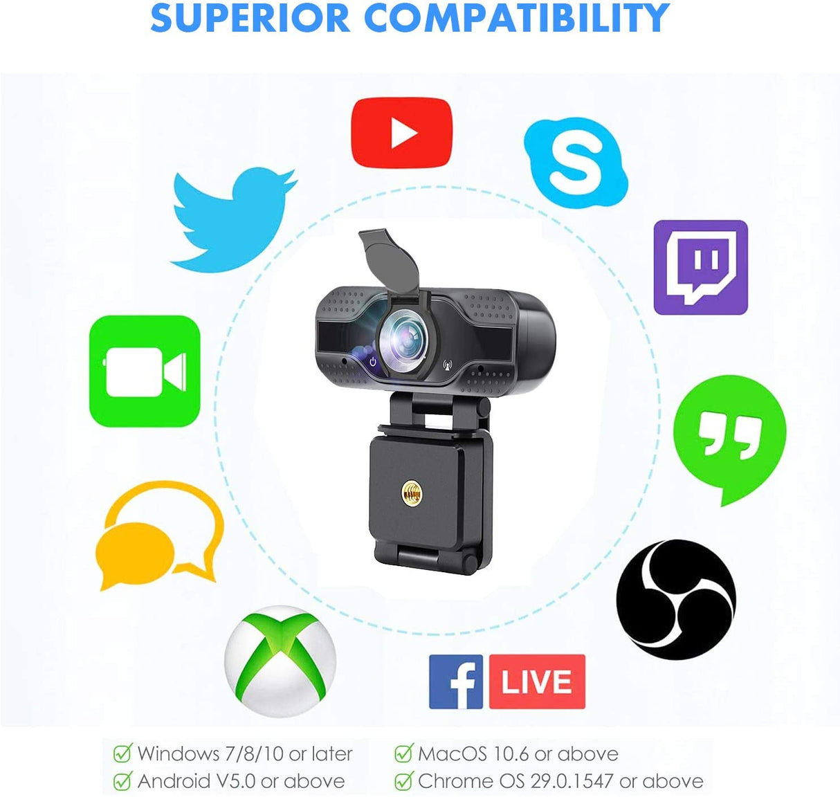 HD Webcam with Microphone1080P