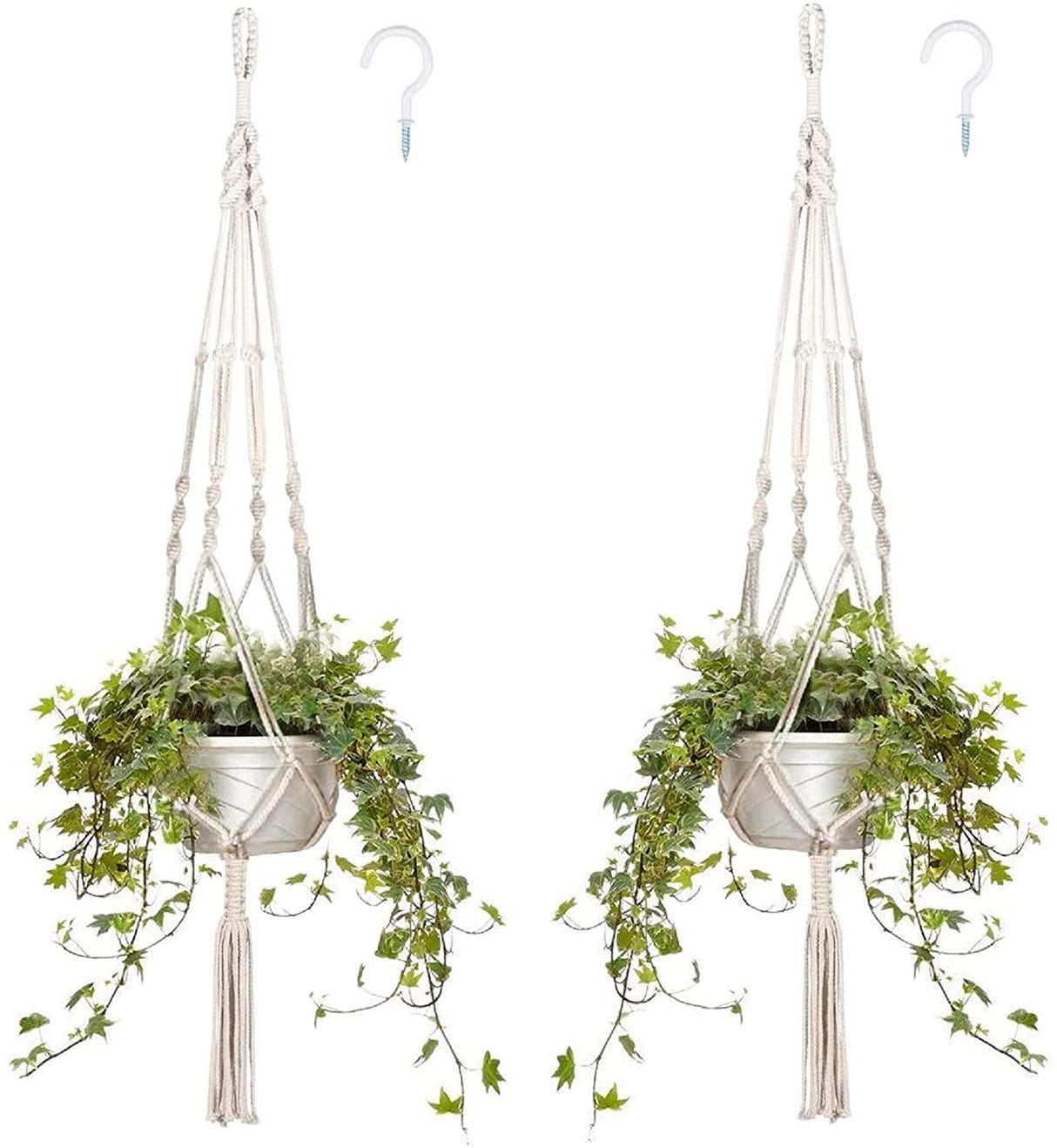 Hanging Planter Basket Flower Pot 2pcs