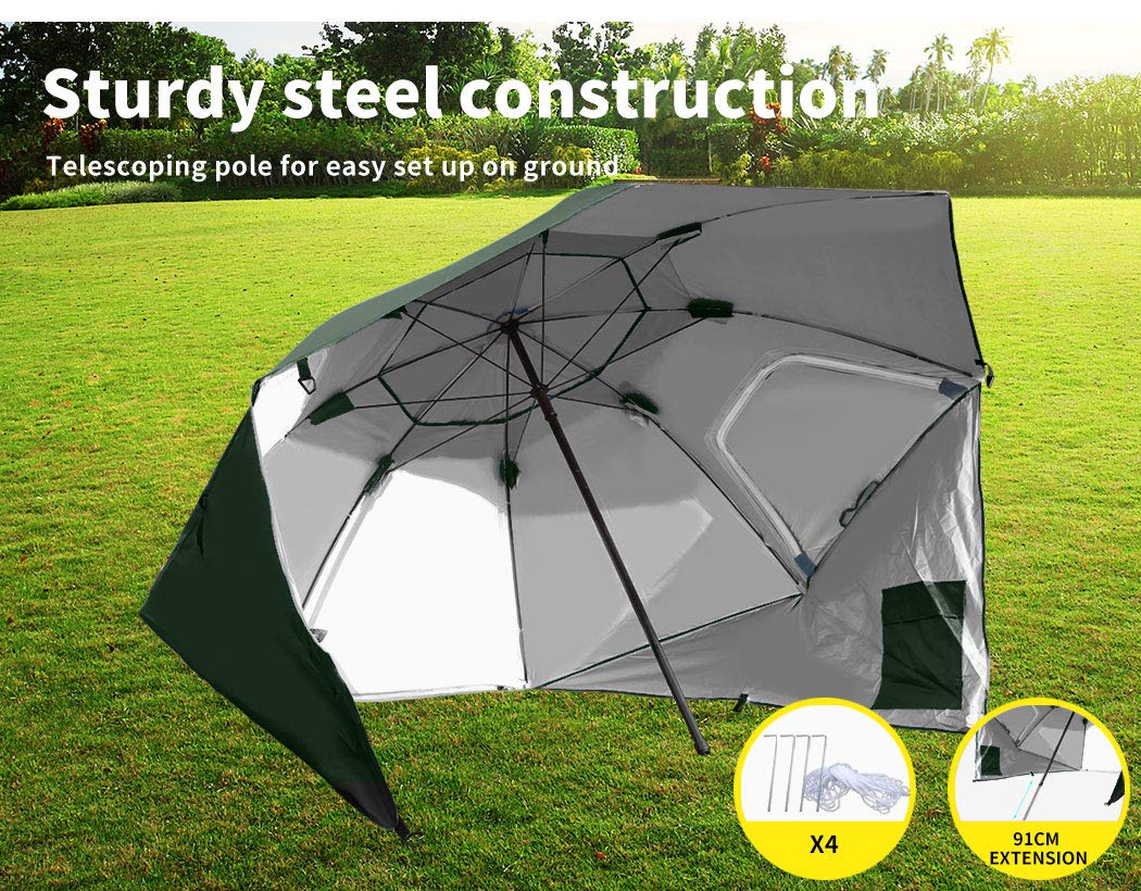 Beach Umbrella Outdoor Umbrellas Garden Sun Shade Shelter Patio 2.13M