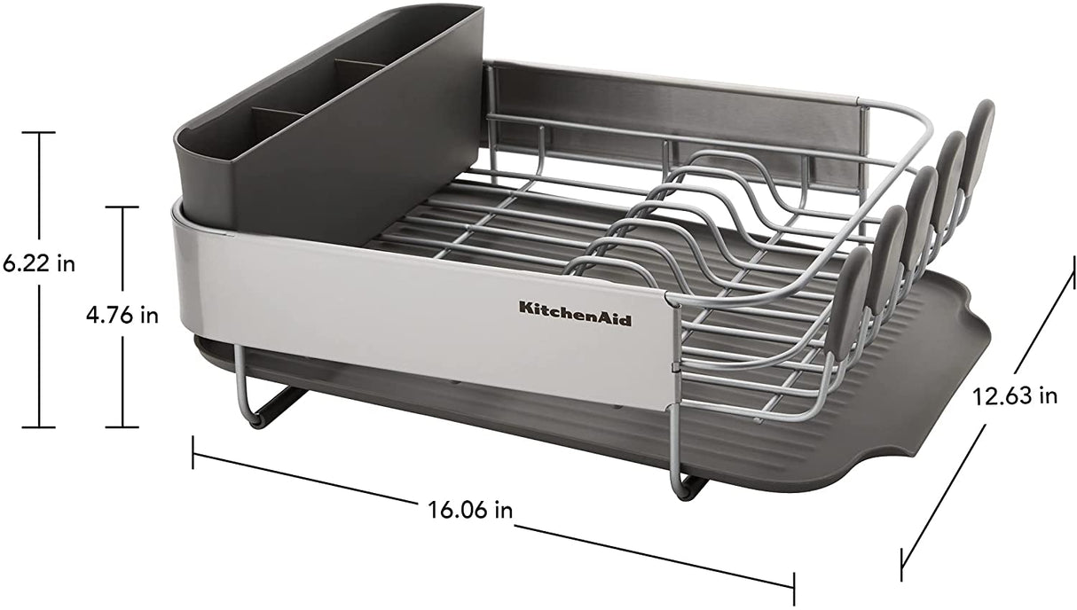 KitchenAid Stainless Steel Wrap Compact Dish Rack