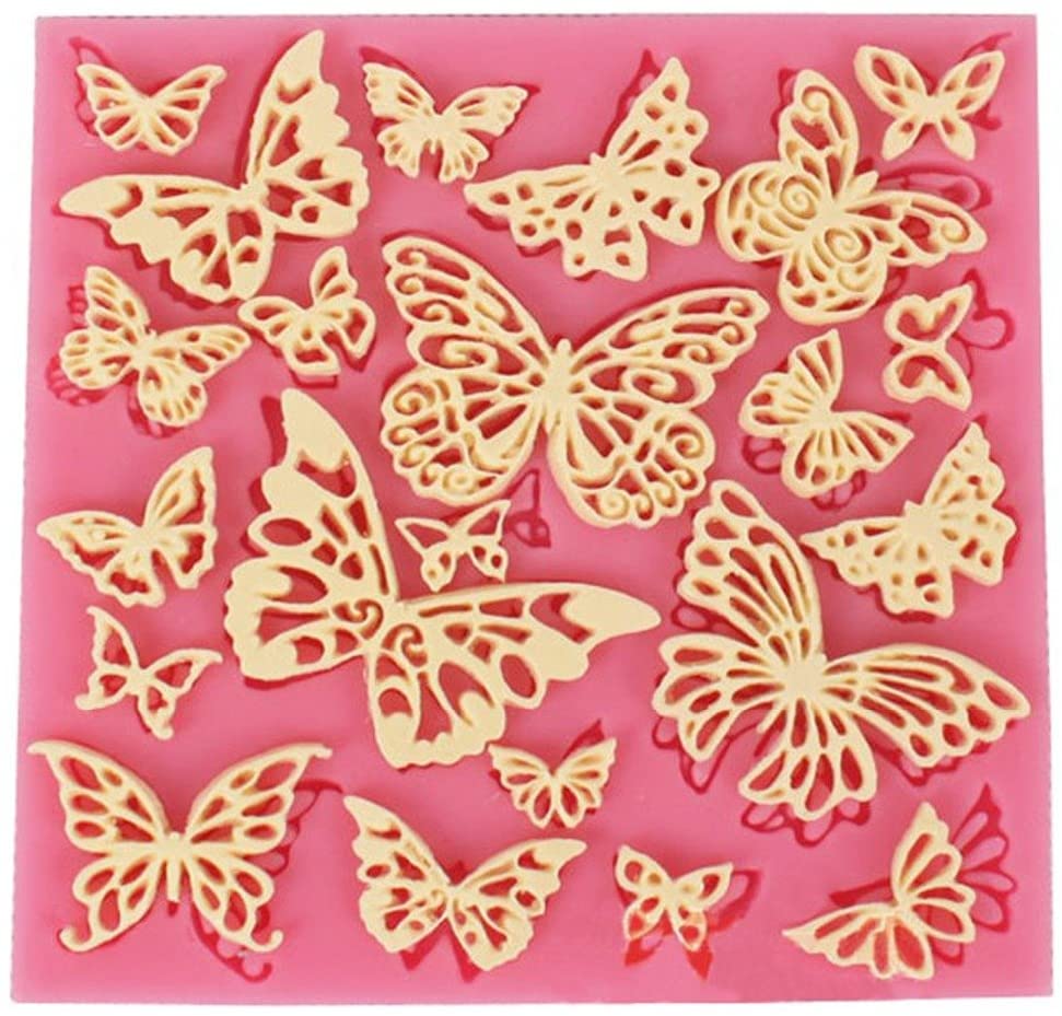 DIY Flower Butterfly Fondant Mold