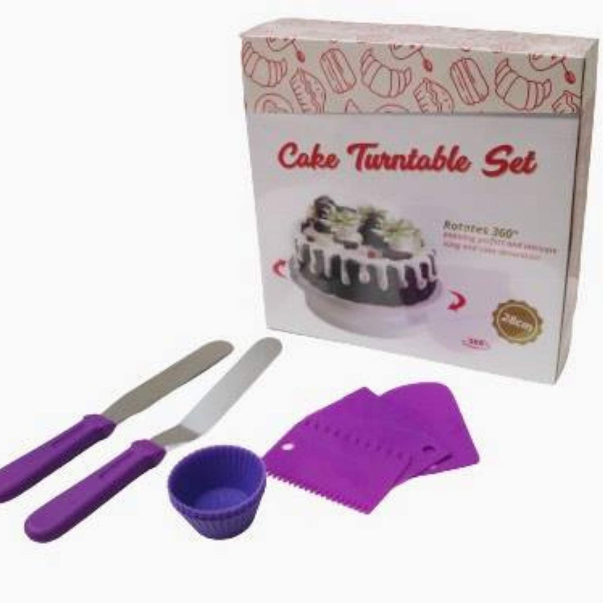 Rotating Cake Turntable Set
