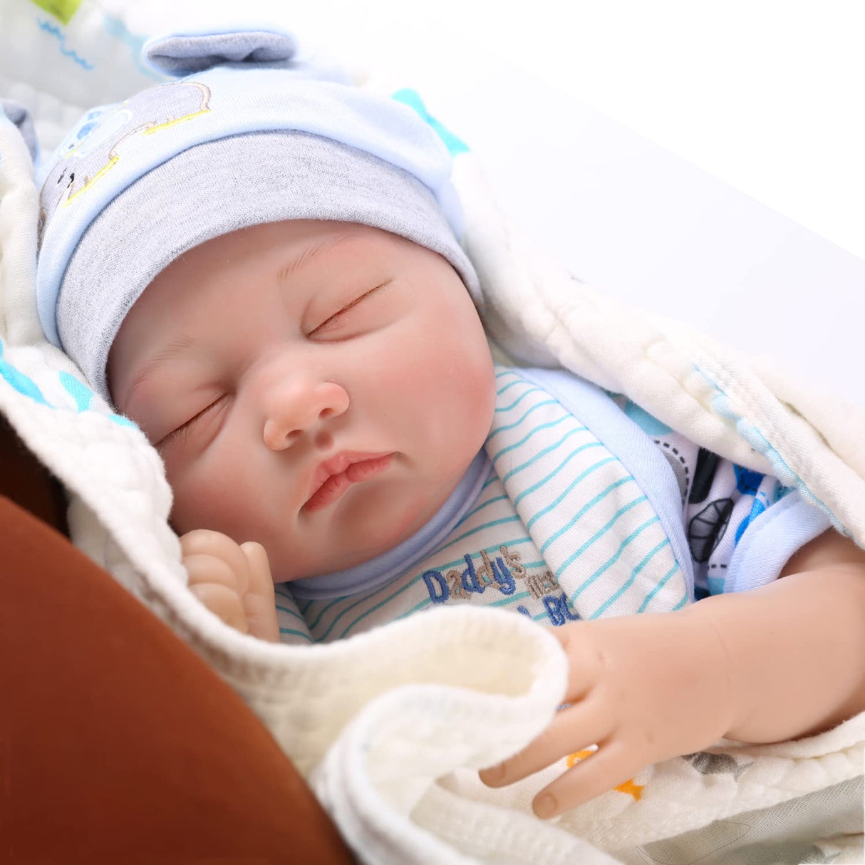 Sleeping Reborn Baby Doll, 22 Inch Lifelike Baby Doll Boy