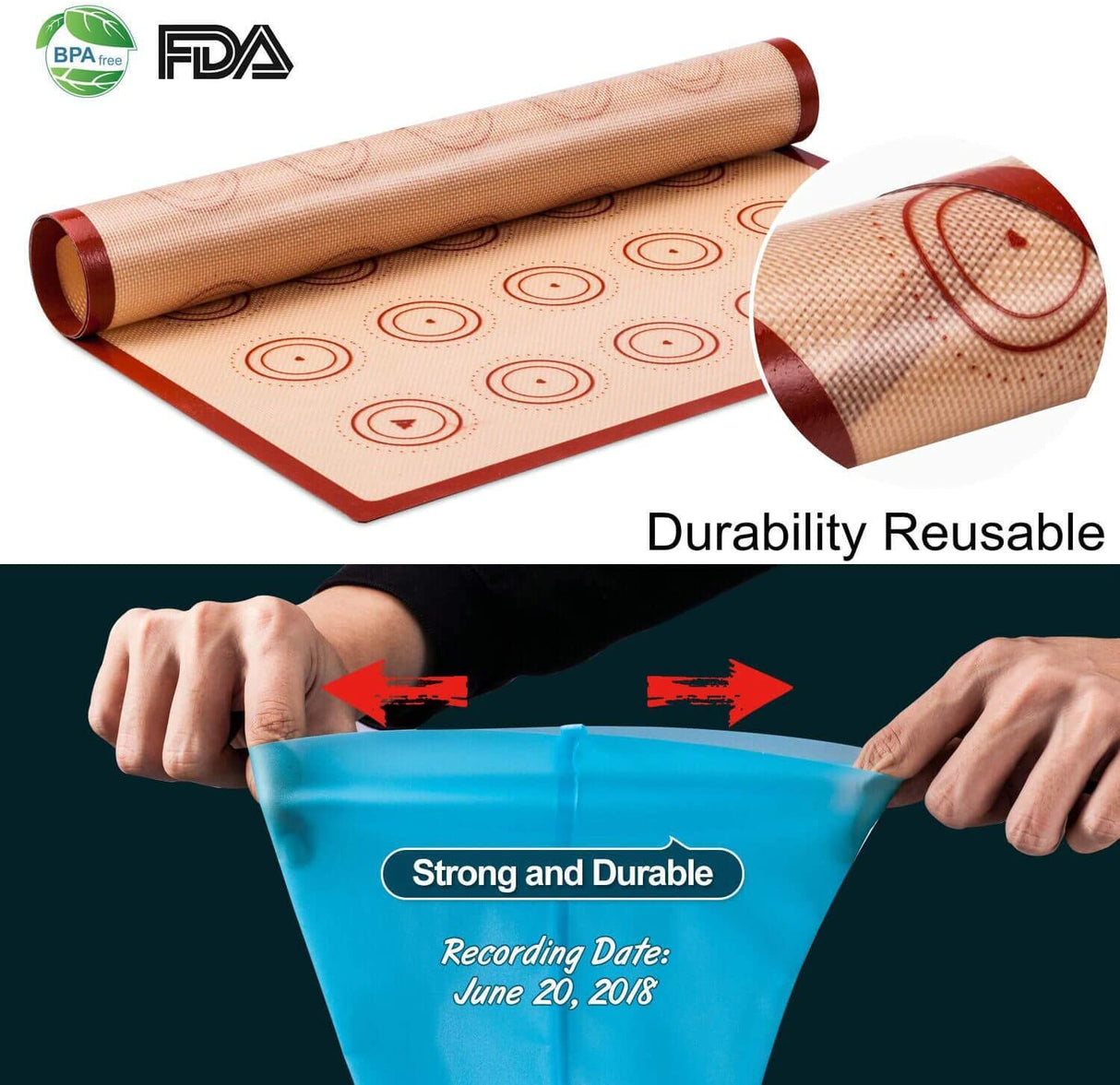 Silicone Baking Mat Macaron Mat Kit (16pcs Set)