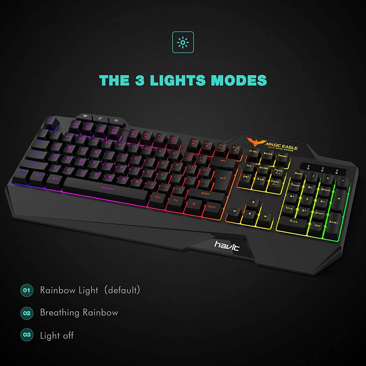 Rainbow Gaming Keyboard+Mouse