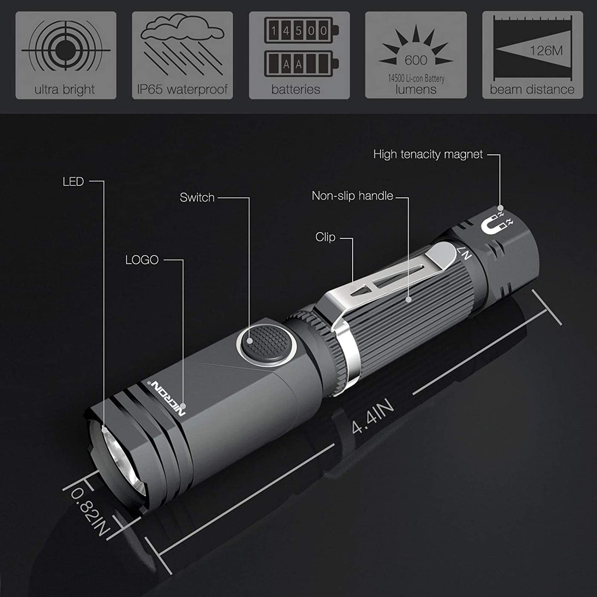 N7 600 Tactical Flashlight