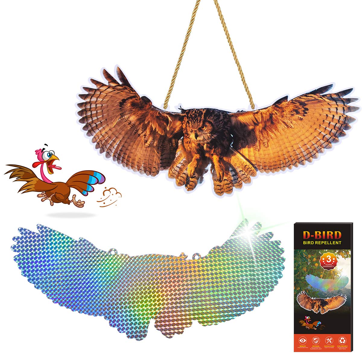 Reflective Bird Repellent-3 Pack