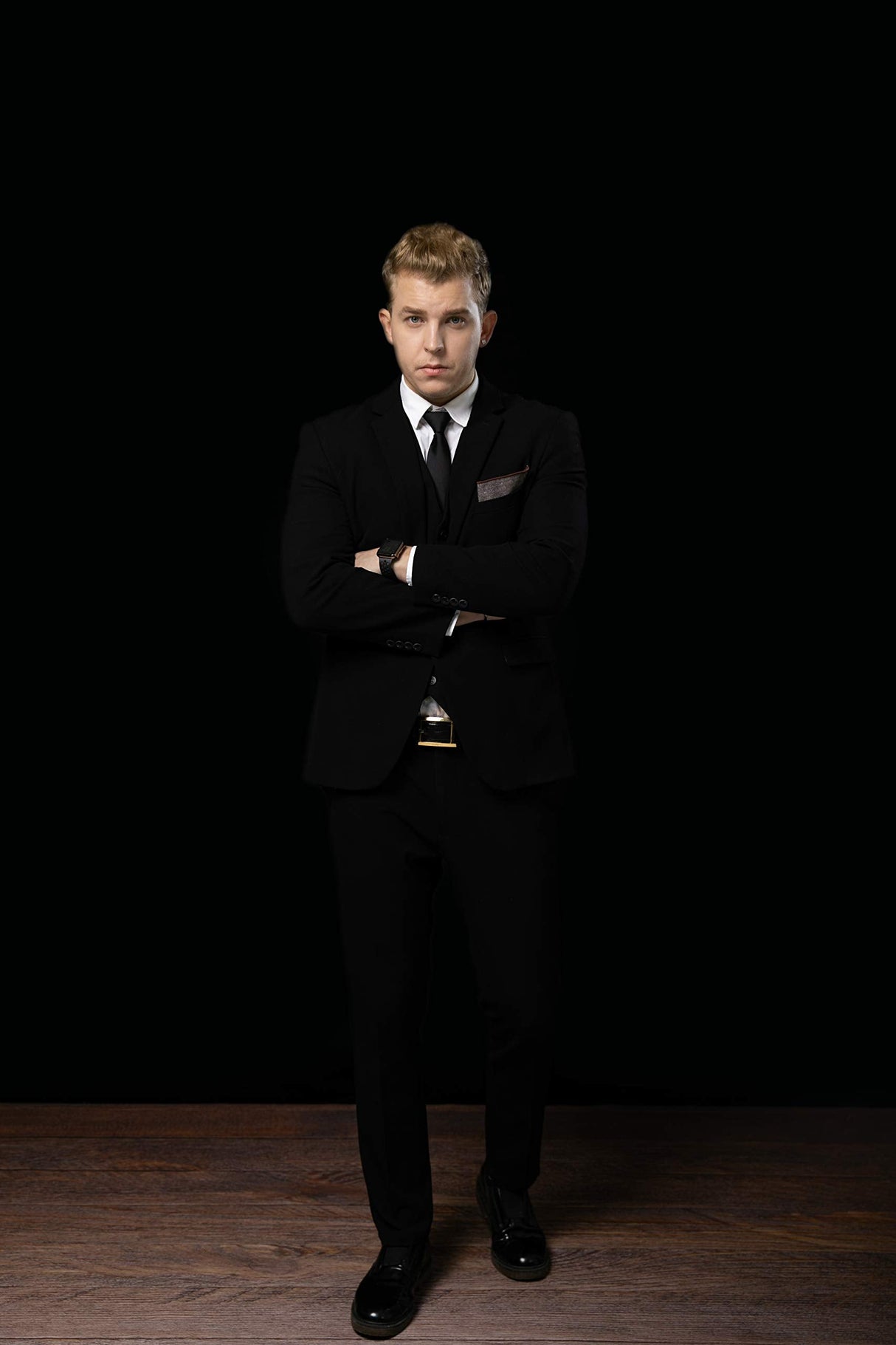 Solid Black Backdrop Portrait Background for Photography Studio