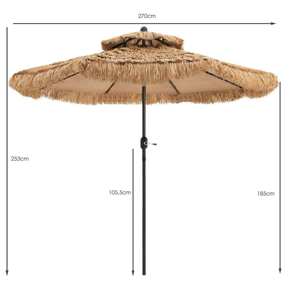 Thatched Tiki Umbrella