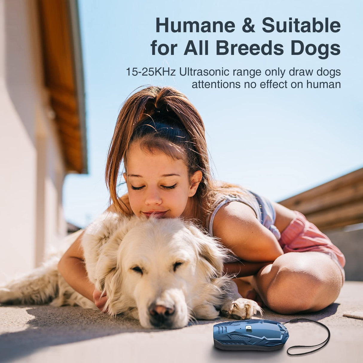 Anti Barking Device, Handheld Ultrasonic Dog Barking Control Devices 16.4Ft Rechargeable Dog Barking Deterrent Device Dog Training Stop Barking No Bark Safe for Dog Indoor Outdoor Anti-Barking Device