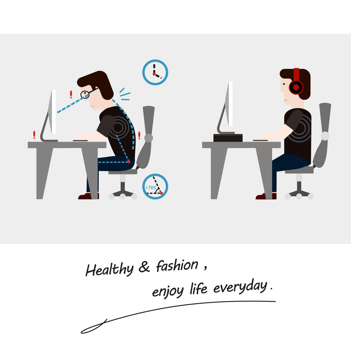 Monitor Stand Wood PC Laptop Computer Screen Riser Desk with Keyboard Storage Space 54 x 25cm