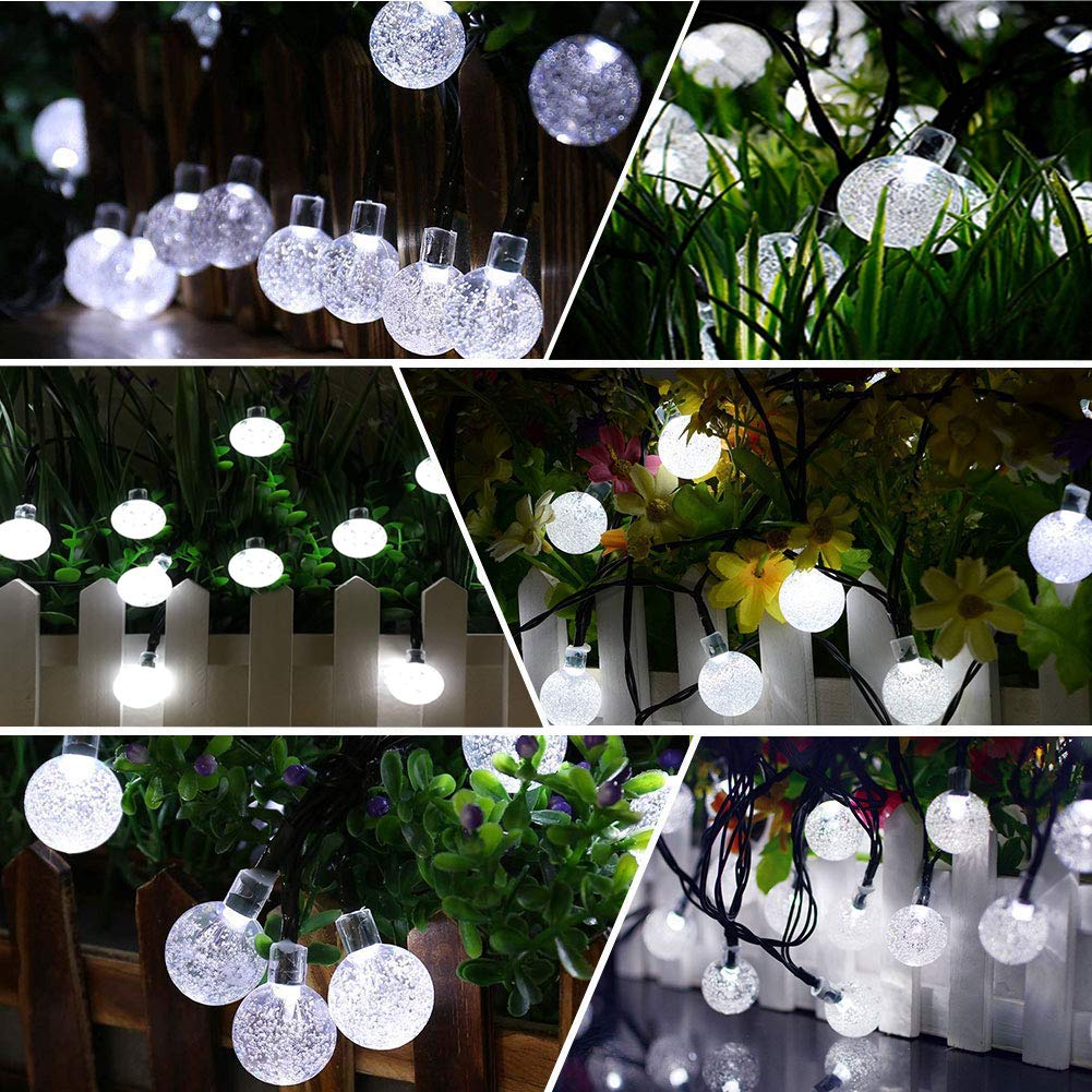 Solar String Lights Outdoor 50LED