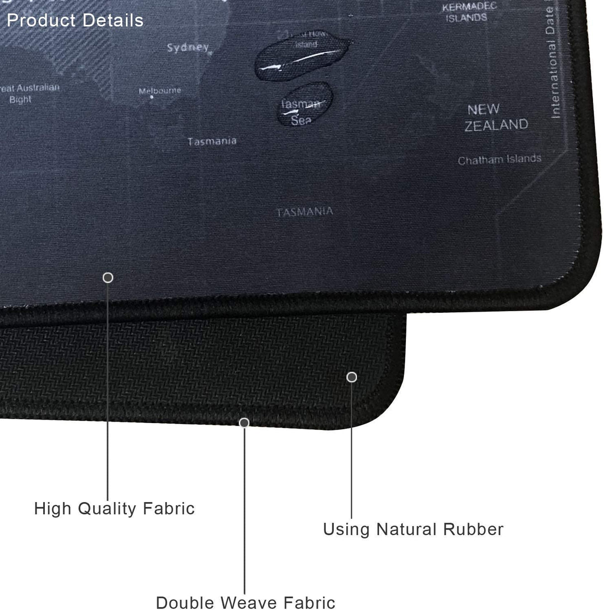 Mouse Pad, JRINTL Extended Gaming Mouse Pad Large Size 800x300mm Ergonomic Multipurpose Comfortable Anti-Fray Stitched Edges Mouse pad Desk Mat for Gamer Computer PC Keyboard and Mouse