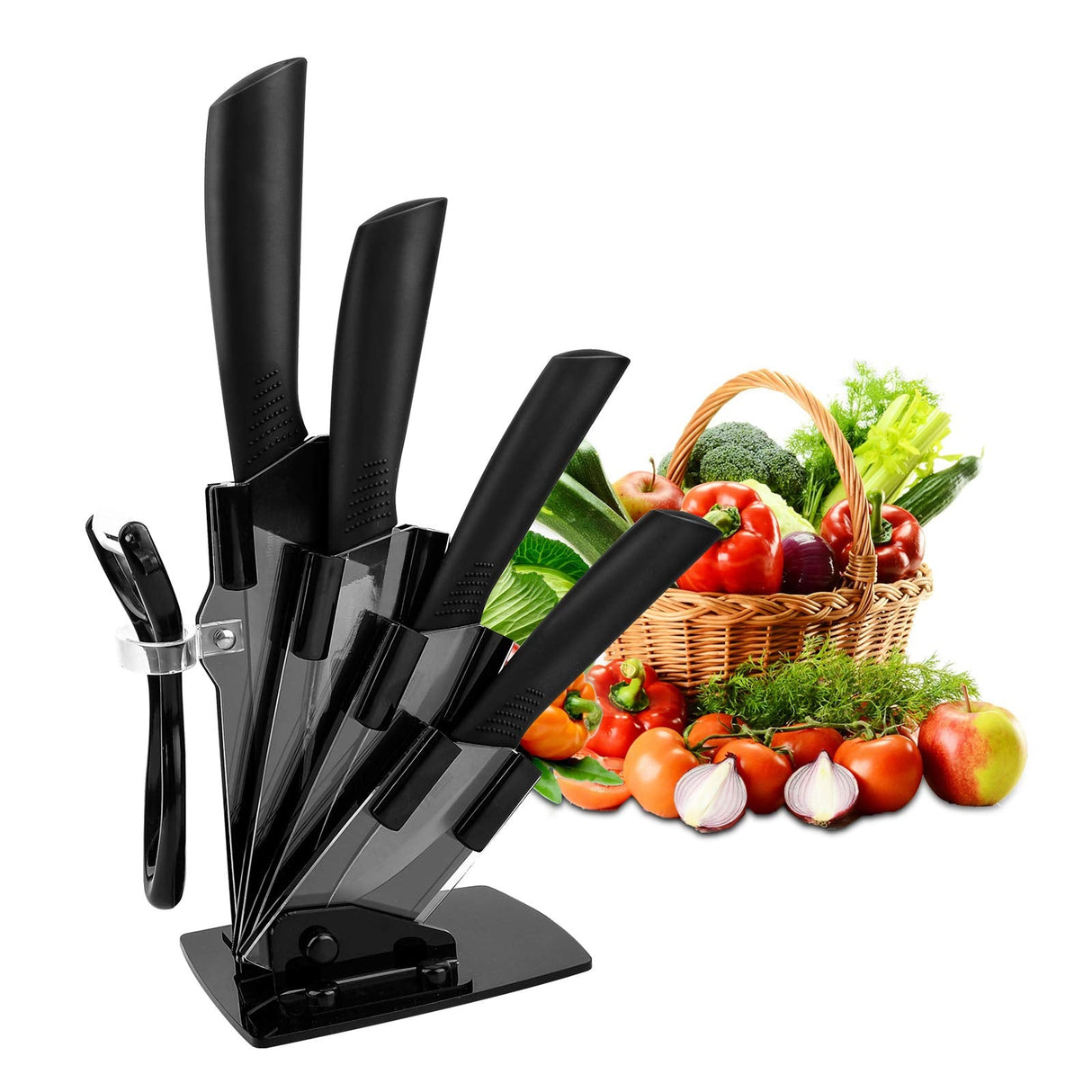 Ceramic Kitchen Knife Set