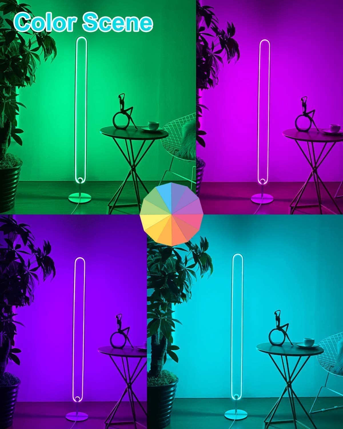 RGB Corner Floor Lamp