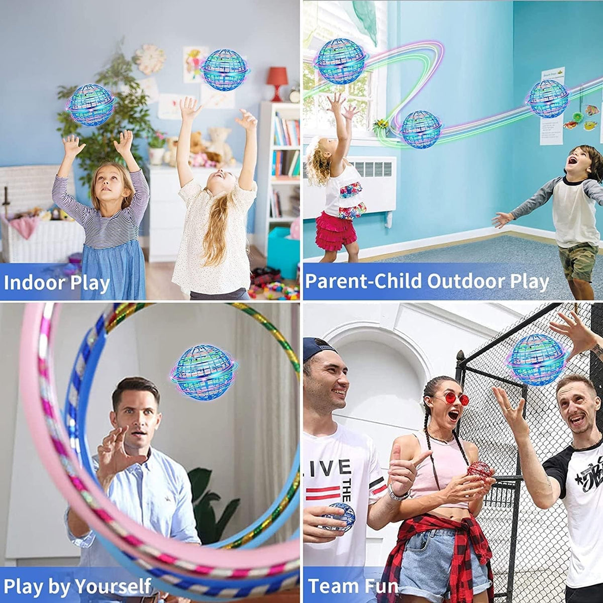 Hand-Controlled Flying Orb Boomerang Ball