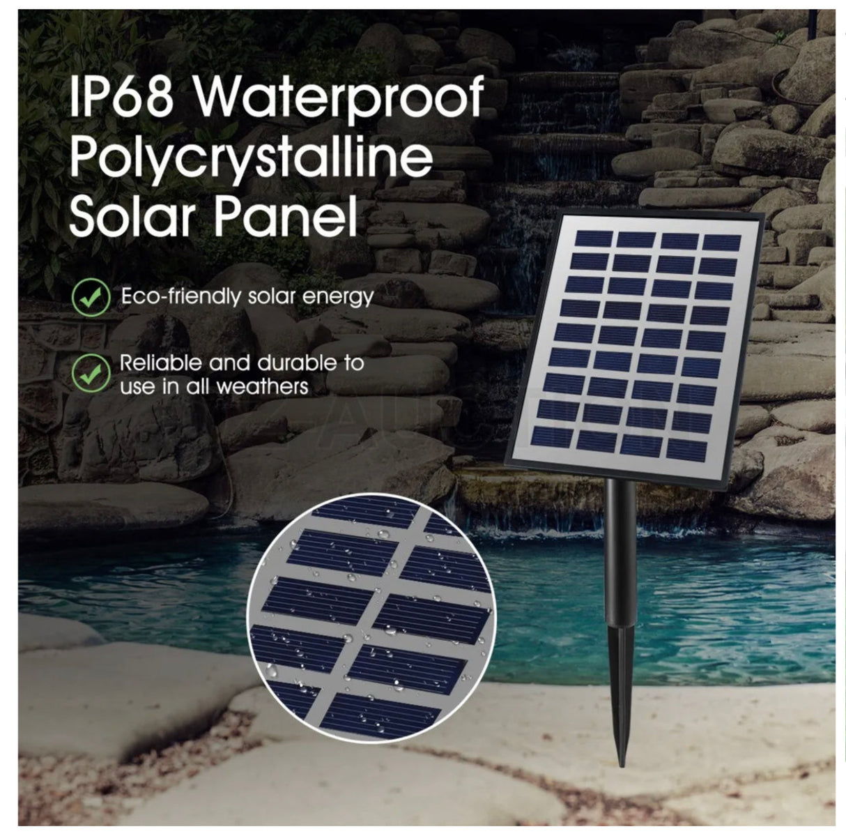 Garden Features Solar Powered Outdoor Water Fountain Bird Bath w/LED Light