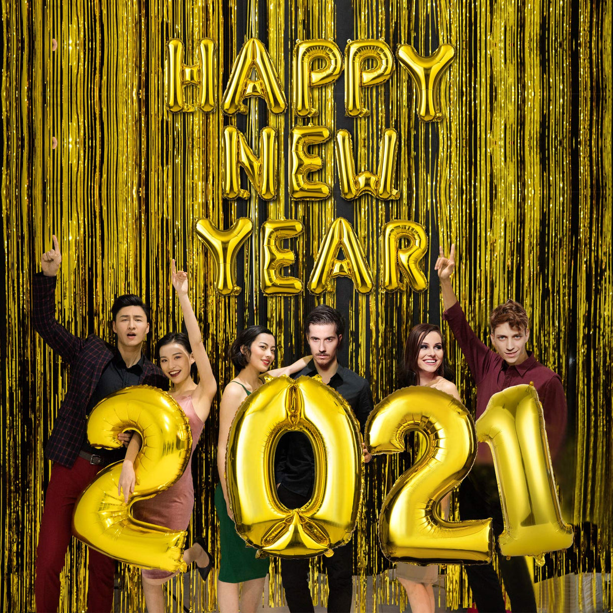 Happy New Year 2021 Balloon Decorations Set