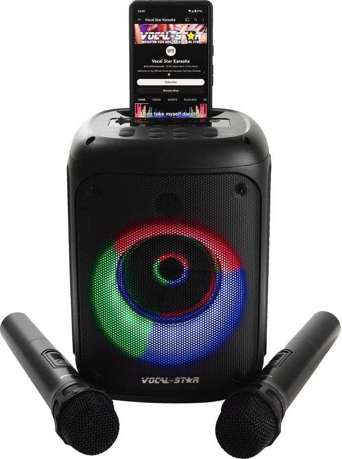 Vocal-Star VS-275BT 60 W Karaoke Machine with 2 Wireless Microphones