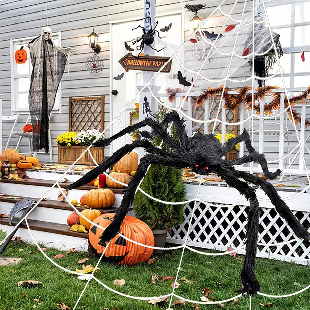 Halloween Spider Web Decoration
