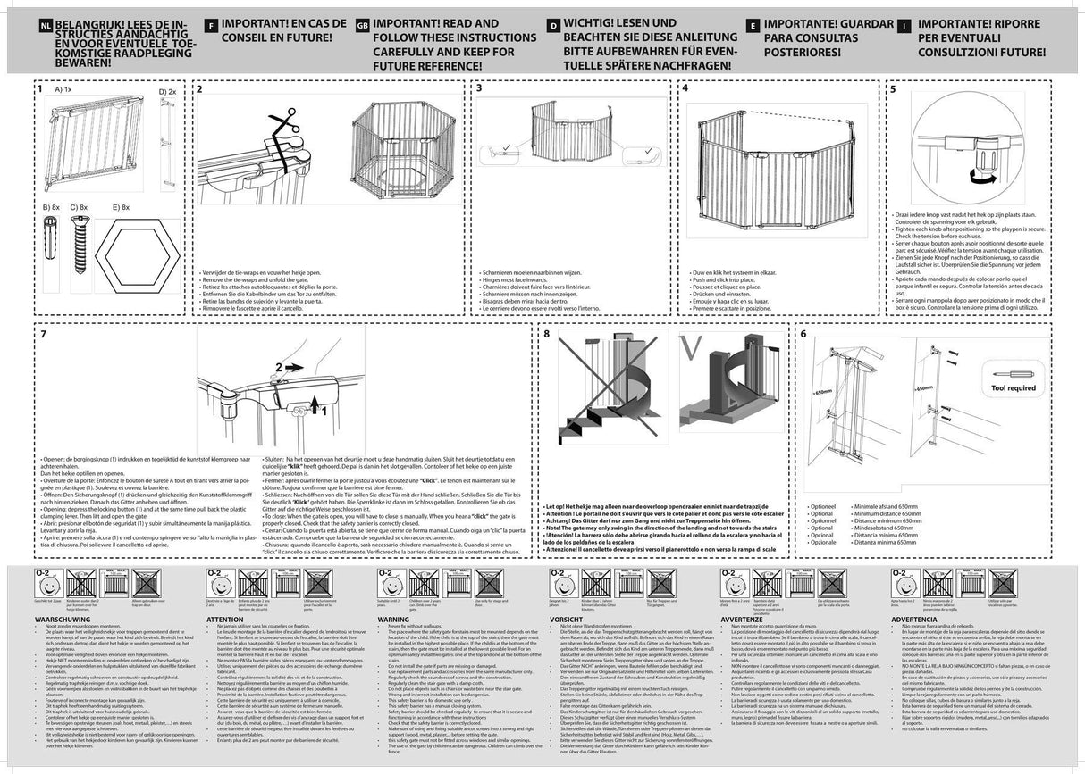 3-in-1 Super Wide Adjustable Baby Safety Gate