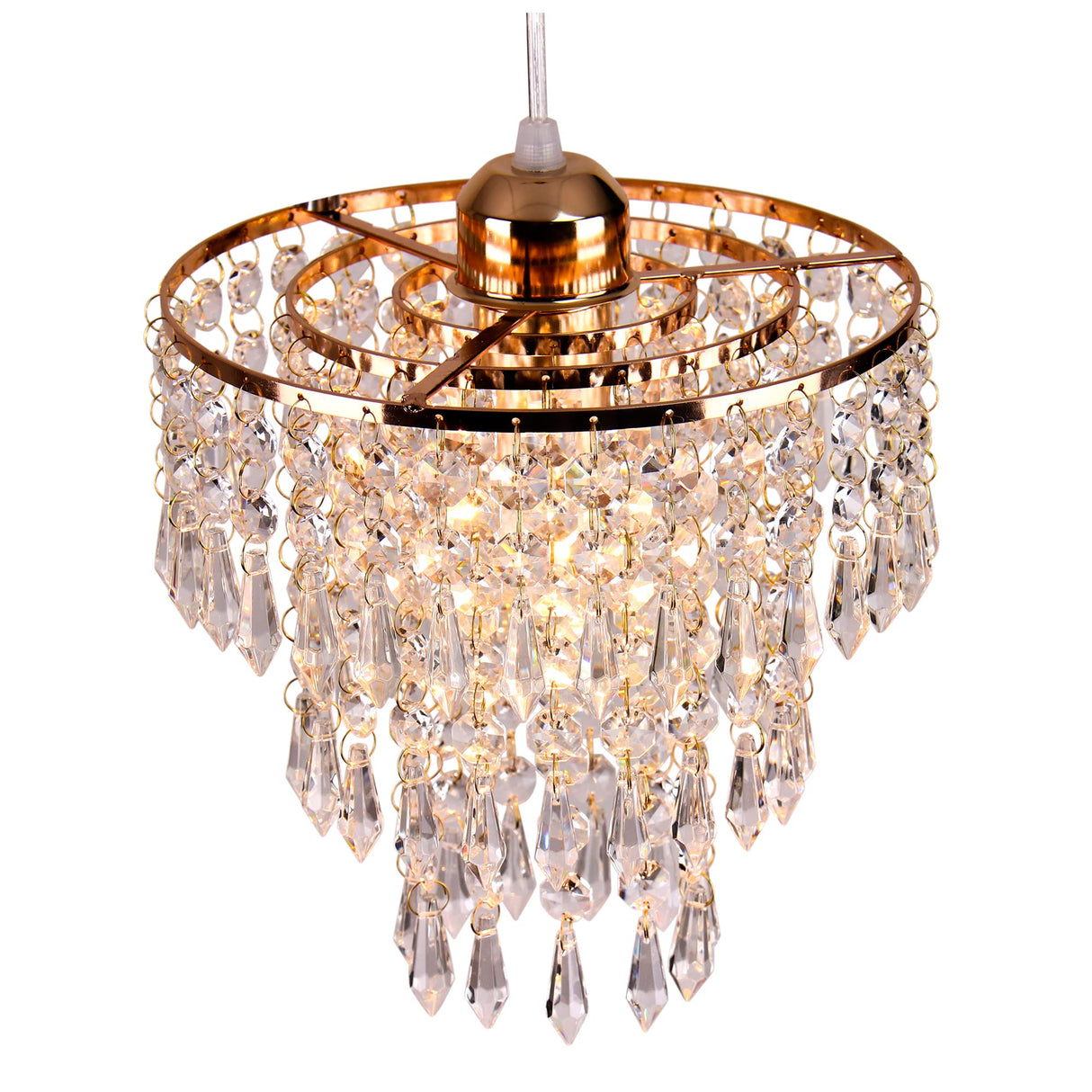 Mini Crystal Chandelier Pendant Ceiling Light Fitting Hallway Lights Ceiling Light Crystal Raindrop Chandelier for Bedroom Living Room Dining Room