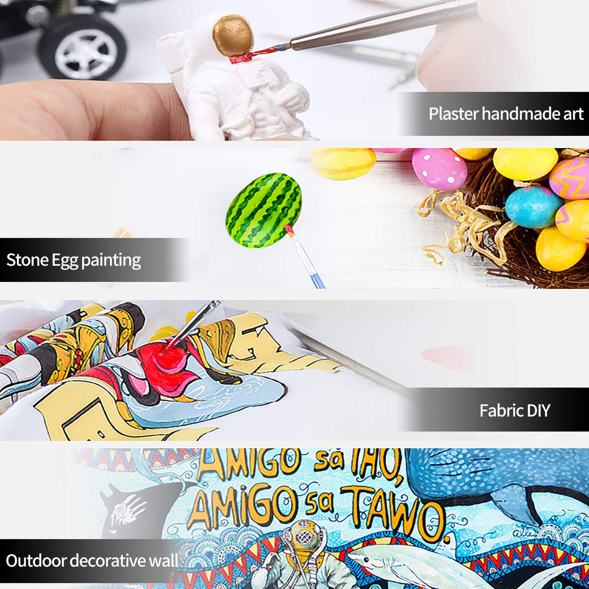 MEEDEN Acrylic Paint Set, 15 Colours 300ml/10.14 oz., Non-Toxic Acrylic Paints for Beginners and Artists to Create Art & DIY Projects on Canvas, Wood, Ceramics, Paper & Glass