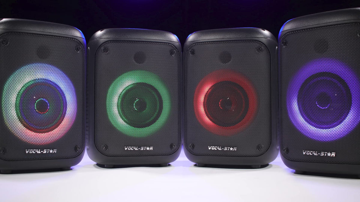 Vocal-Star VS-275BT 60 W Karaoke Machine with 2 Wireless Microphones