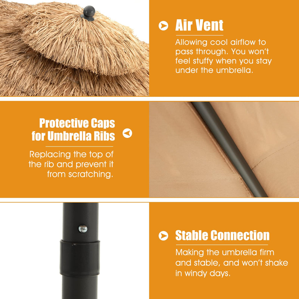 Thatched Tiki Umbrella