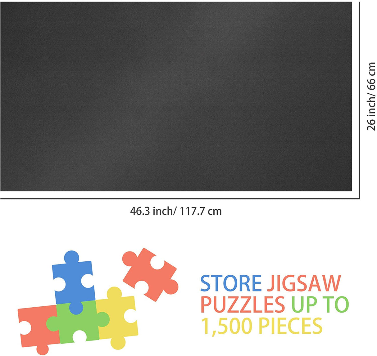 Jigsaw Puzzle Roll Mat Puzzle Storage Puzzle Saver, Environmental Friendly Material, Store Jigsaw Puzzles Up to 1,500 Pieces