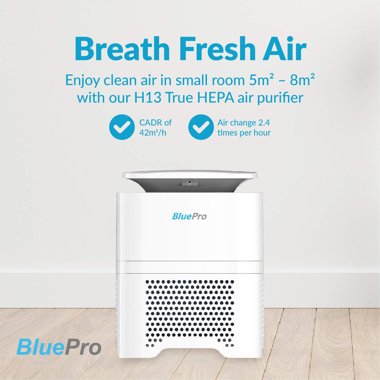 Desktop Air Purifier High Grade H13 True HEPA Filter