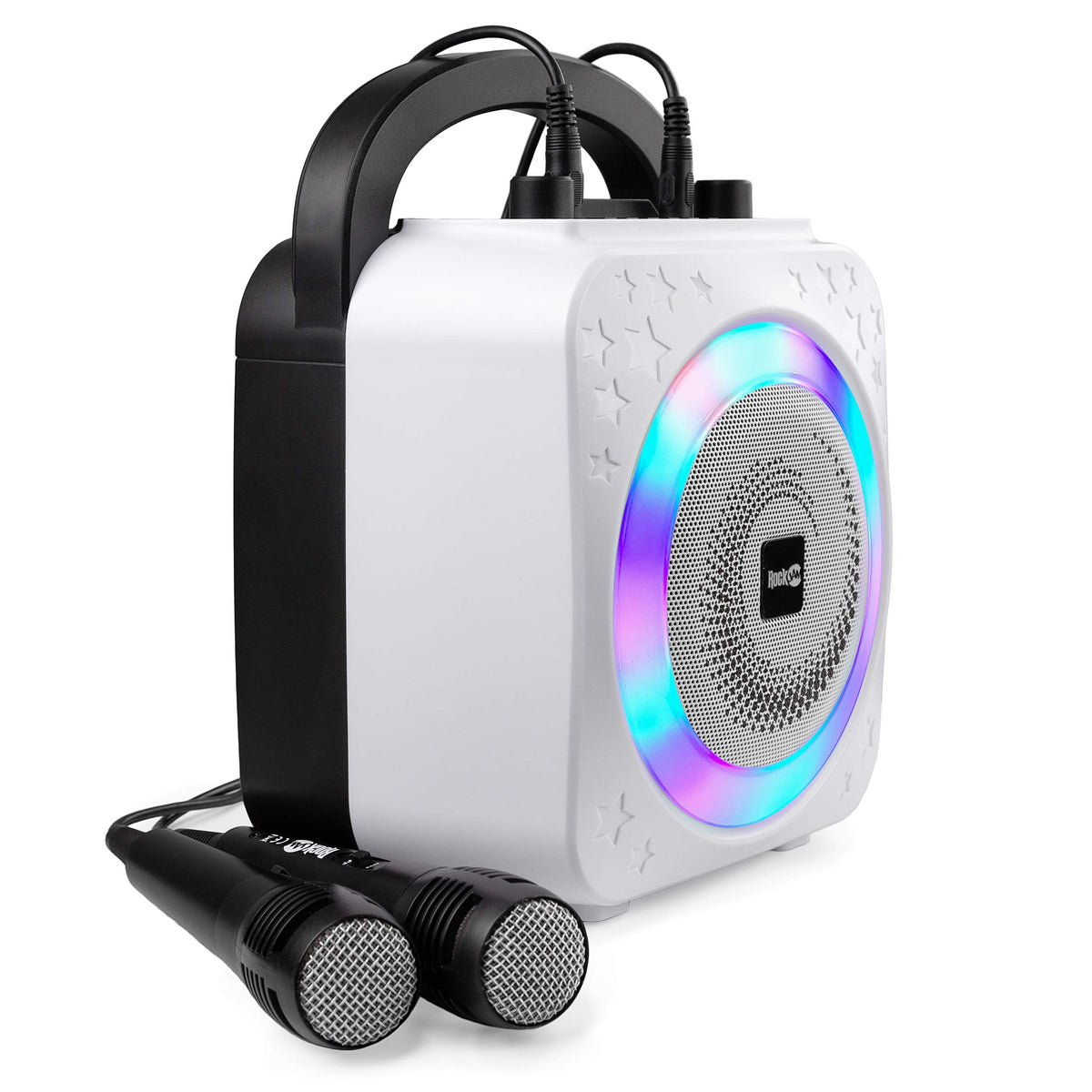 RockJam SP150 Bluetooth Karaoke Machine with 2 Wired Microphones