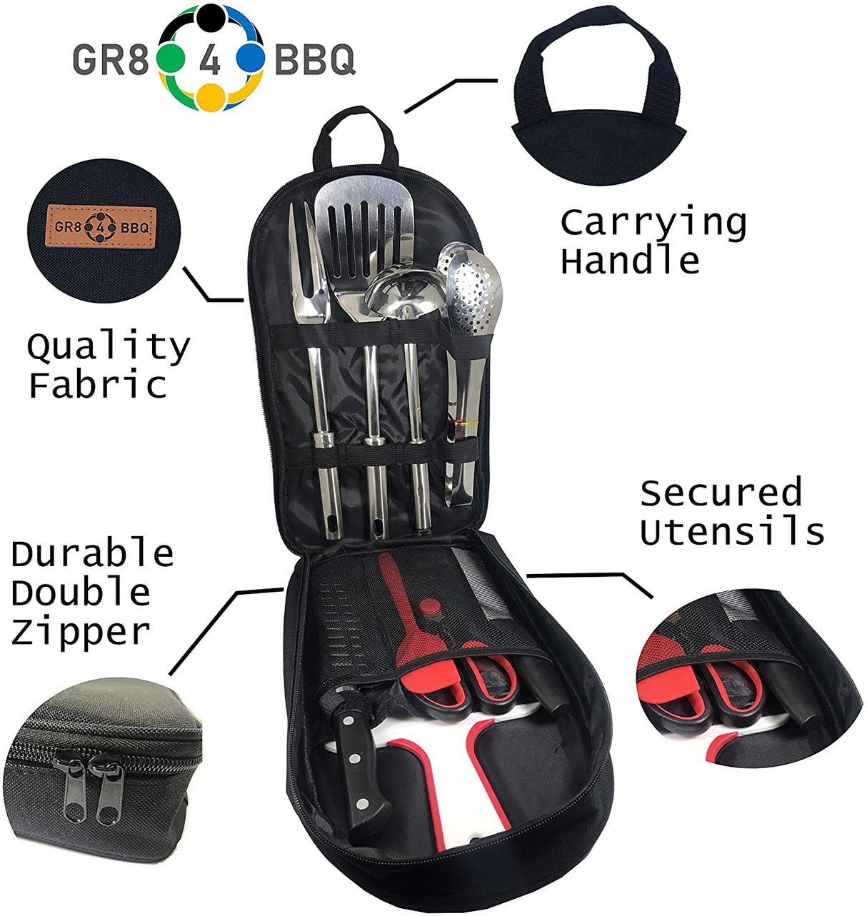 9 Piece Camp Kitchen Utensils Set