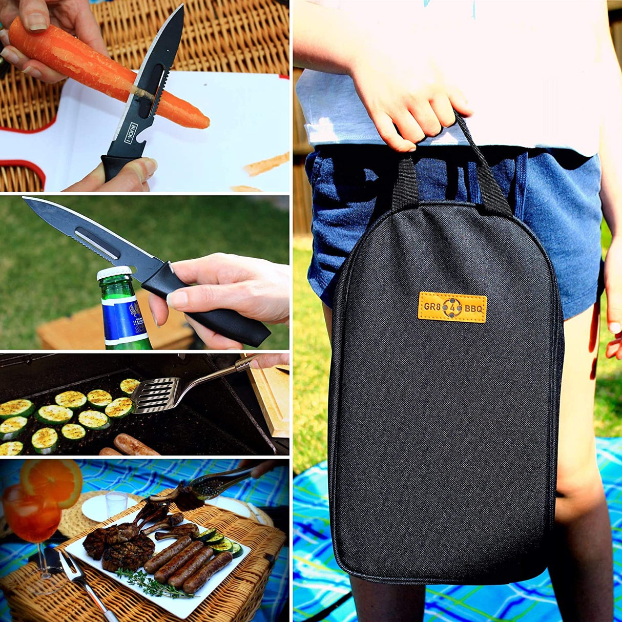 9 Piece Camp Kitchen Utensils Set