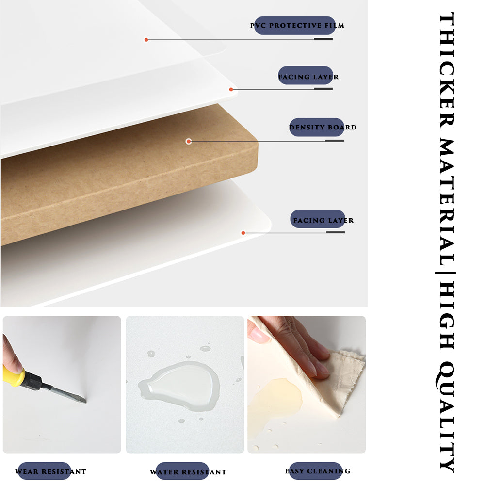 Modern White TV Stand Storage Cabinet