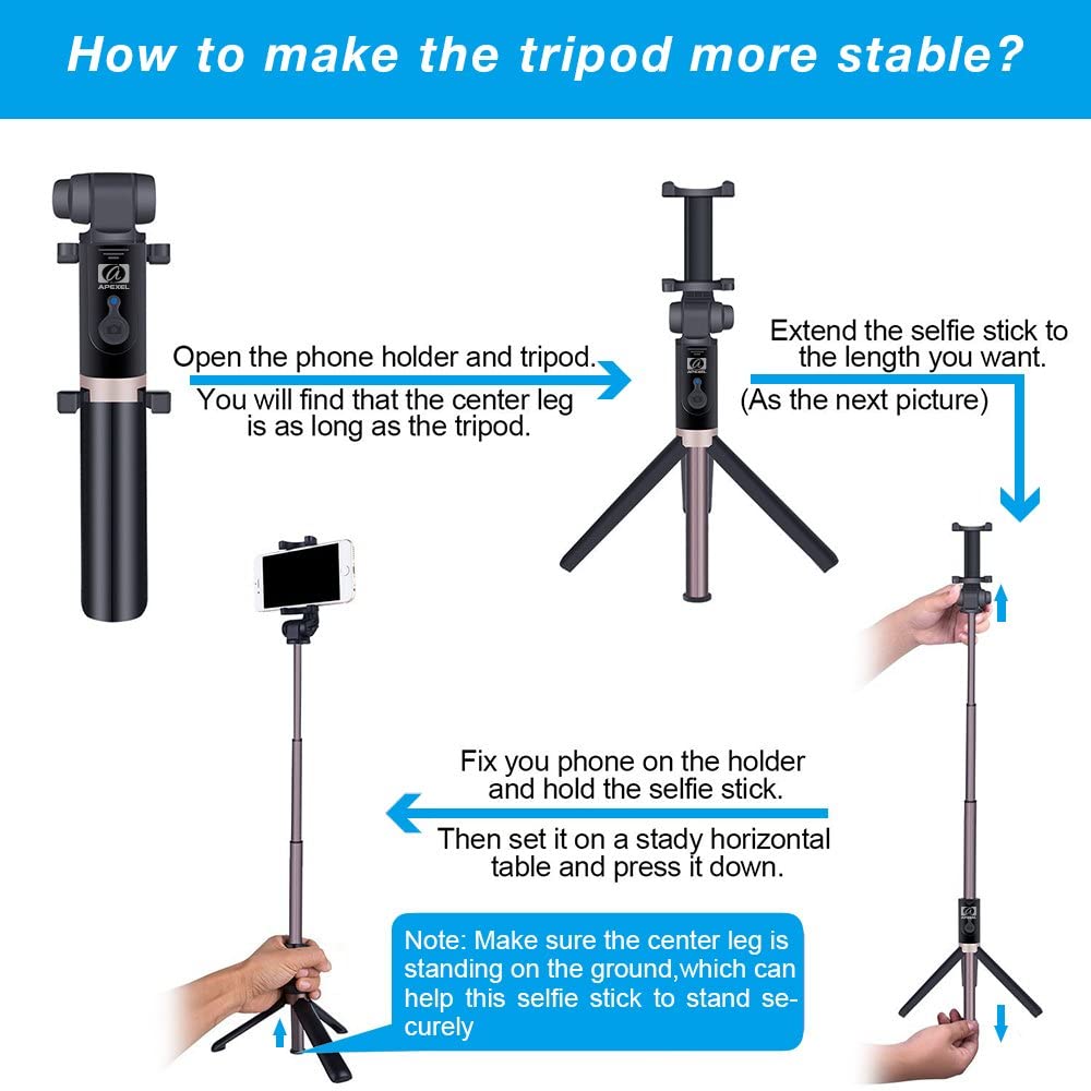 Foldable Tripod Selfie Stick