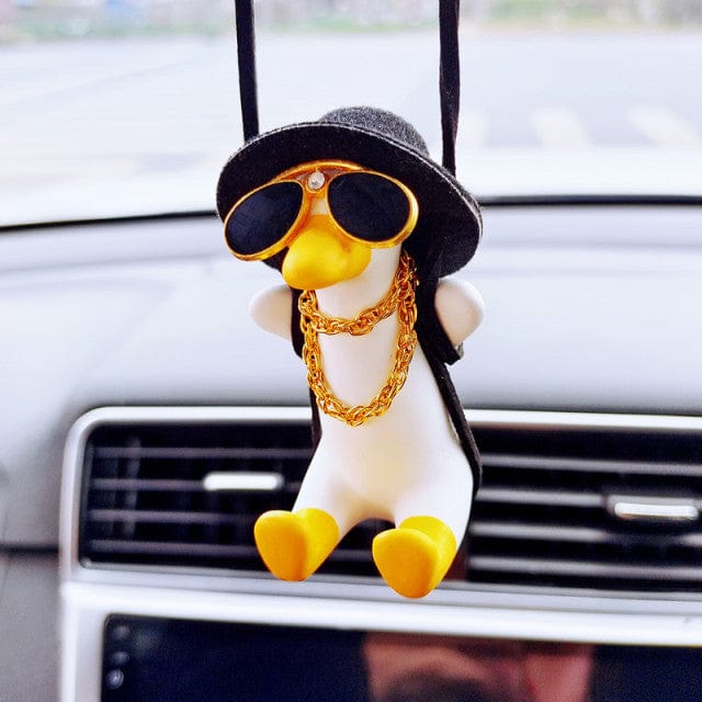 Super Cute Swing Duck Mirror Hanging Car Interior Accessories